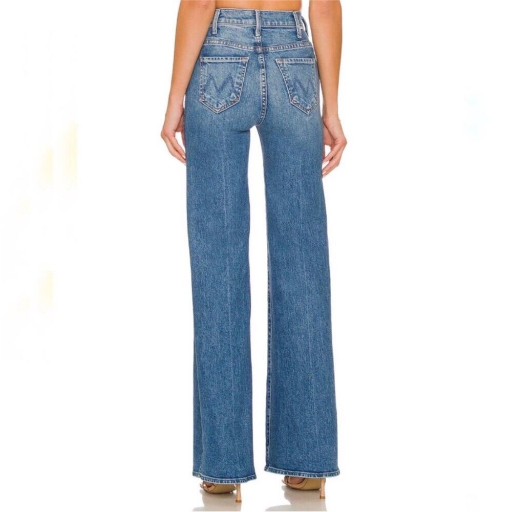 Mother Tropic Like It's Hot The Hustler Roller Heel Flare Jeans Sz 29